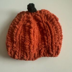 Cozy Pumpkin Hand Knit Hat